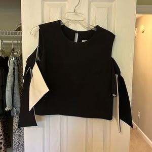 Milly tie cropped bow top